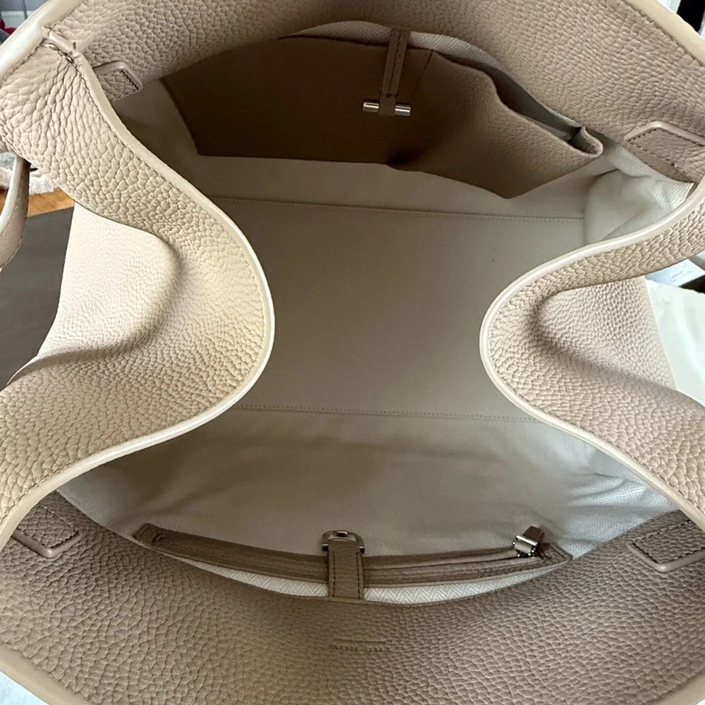 The Row Soft Margaux 15 Bag Dark Taupe - Picture 6 of 7